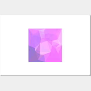 Medium Orchid Abstract Low Polygon Background Posters and Art